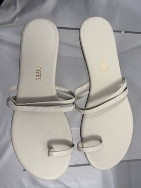 TKEES Women's Sandals Womens Size 10 Strappy New Summer White Cottagecore